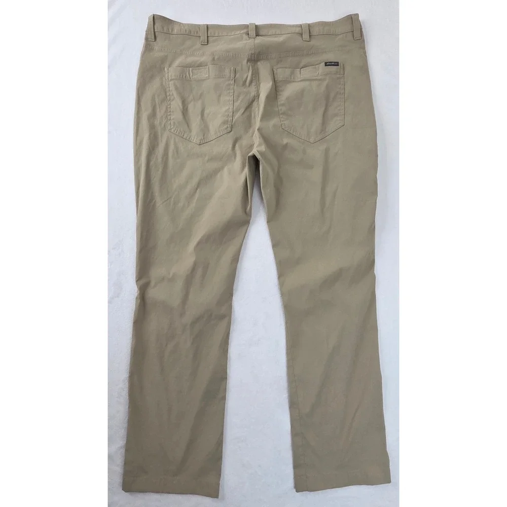 Eddie Bauer Tech‎ Pant Mens 40x32 Tan Excellent Outdoor Performance 1423671
